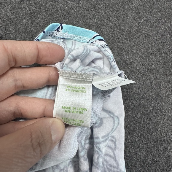 Lilly Pulitzer Strapless Blue White Print Dress XS - Picture 4 of 6